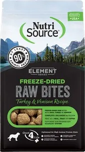 2.5oz Nutrisource Element Freeze-Dried Turkey Venison Bite - Dog/Cat Supplements